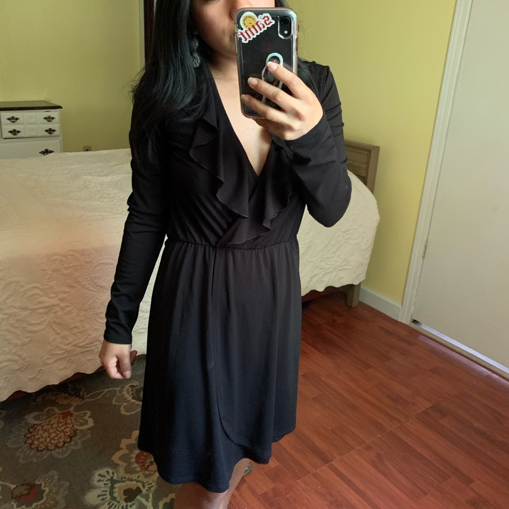 Black Wrap Dress